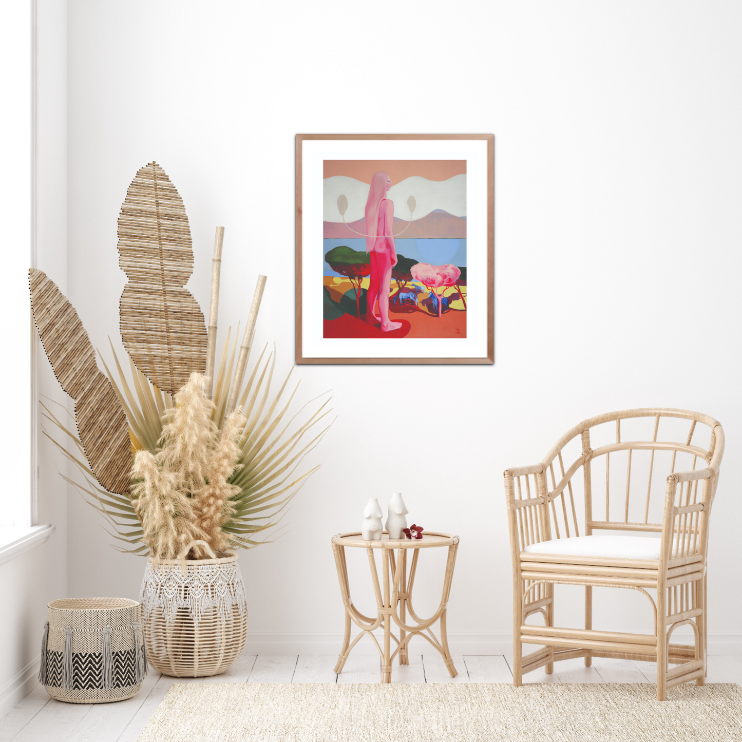 'Etwas In Mir Schaut Auf Das Meer Und Auf Alles Andere Auch' Fine-Art-Druck