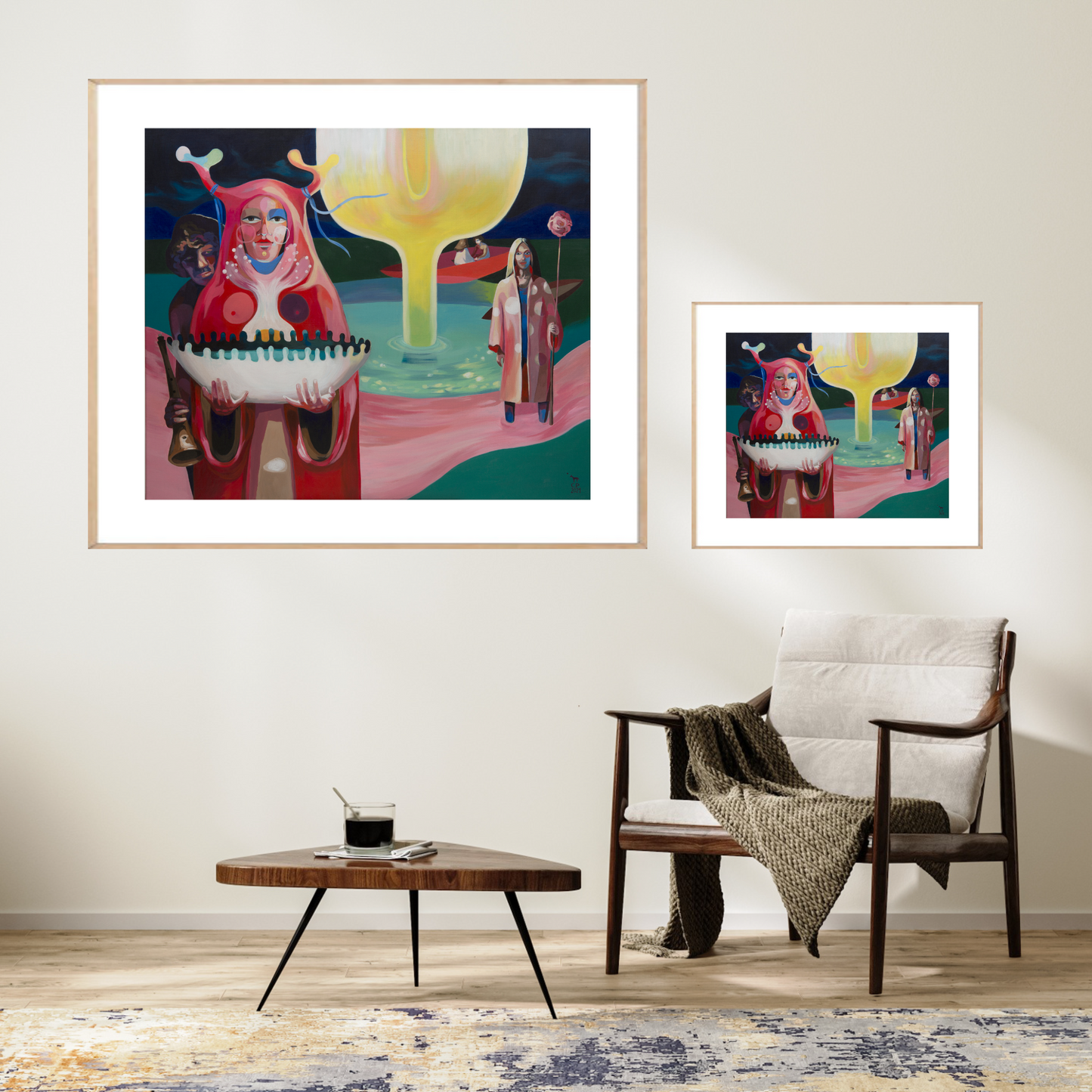 'Besucher' Fine-Art-Druck