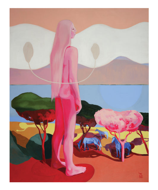 'Etwas In Mir Schaut Auf Das Meer Und Auf Alles Andere Auch' Fine-Art-Druck