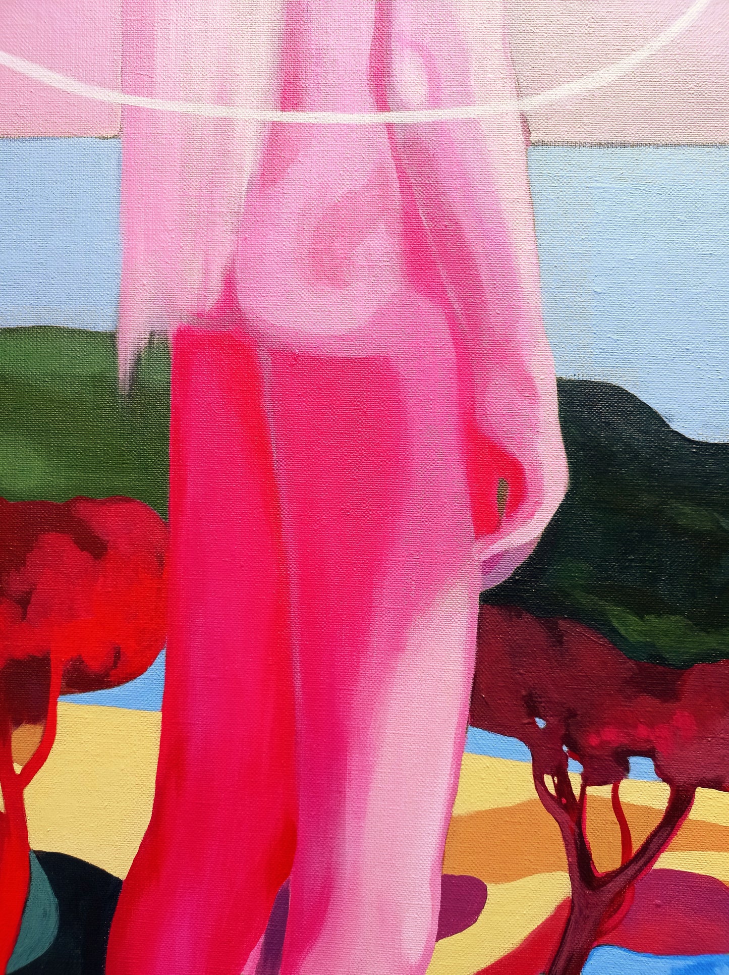 'Etwas In Mir Schaut Auf Das Meer Und Auf Alles Andere Auch' Original inkl. Rahmen