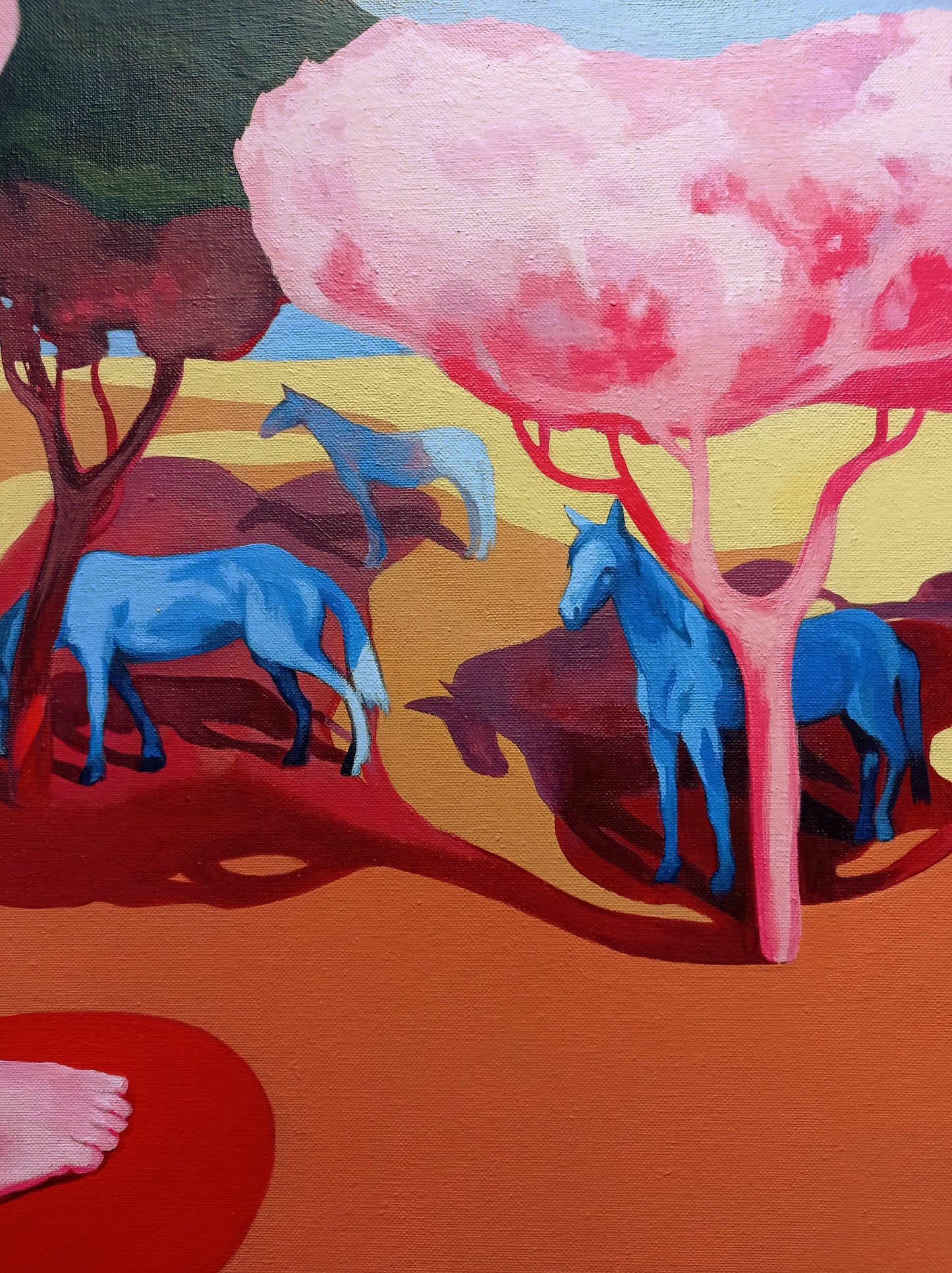 'Etwas In Mir Schaut Auf Das Meer Und Auf Alles Andere Auch' Original inkl. Rahmen