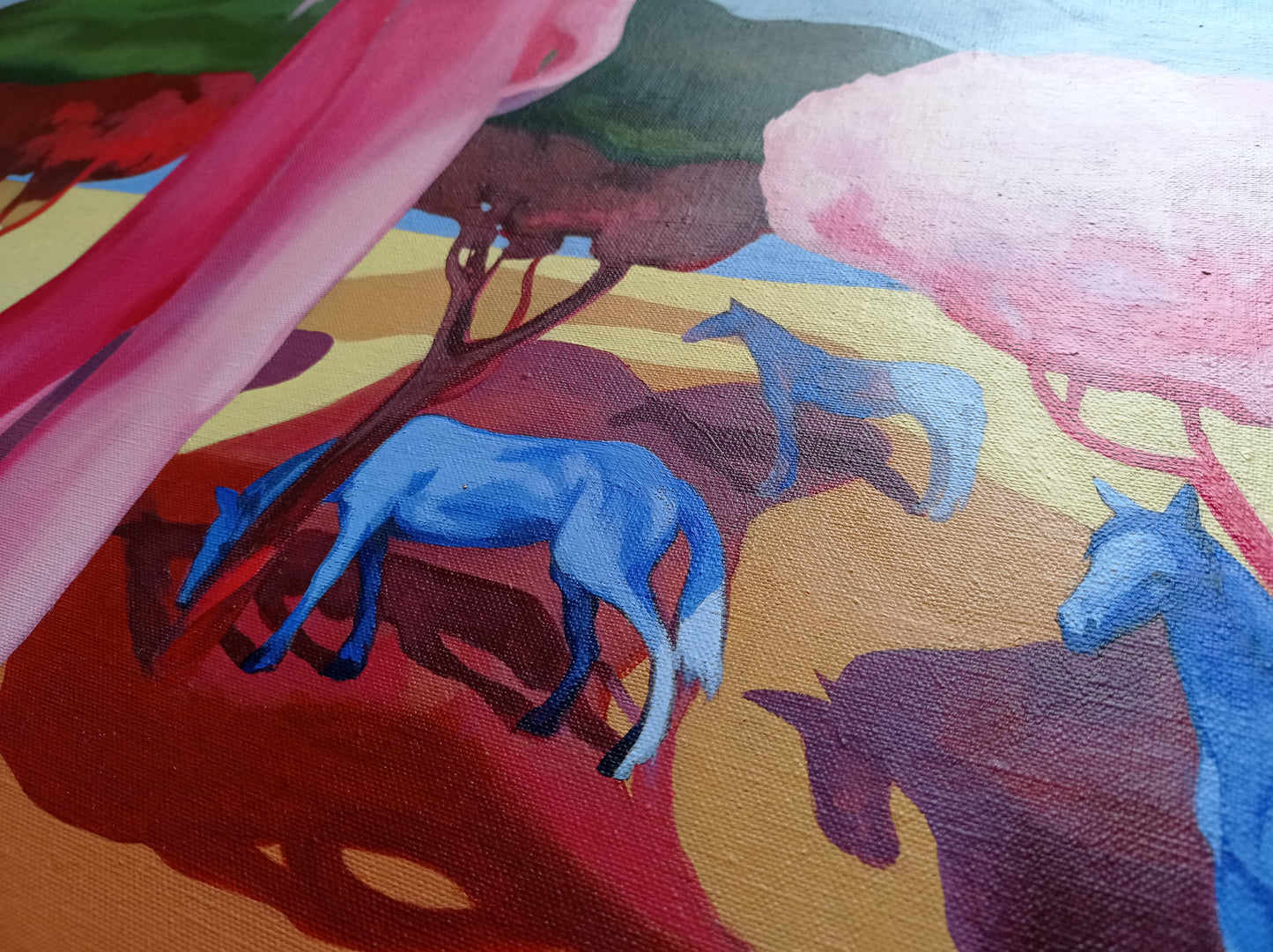 'Etwas In Mir Schaut Auf Das Meer Und Auf Alles Andere Auch' Original inkl. Rahmen