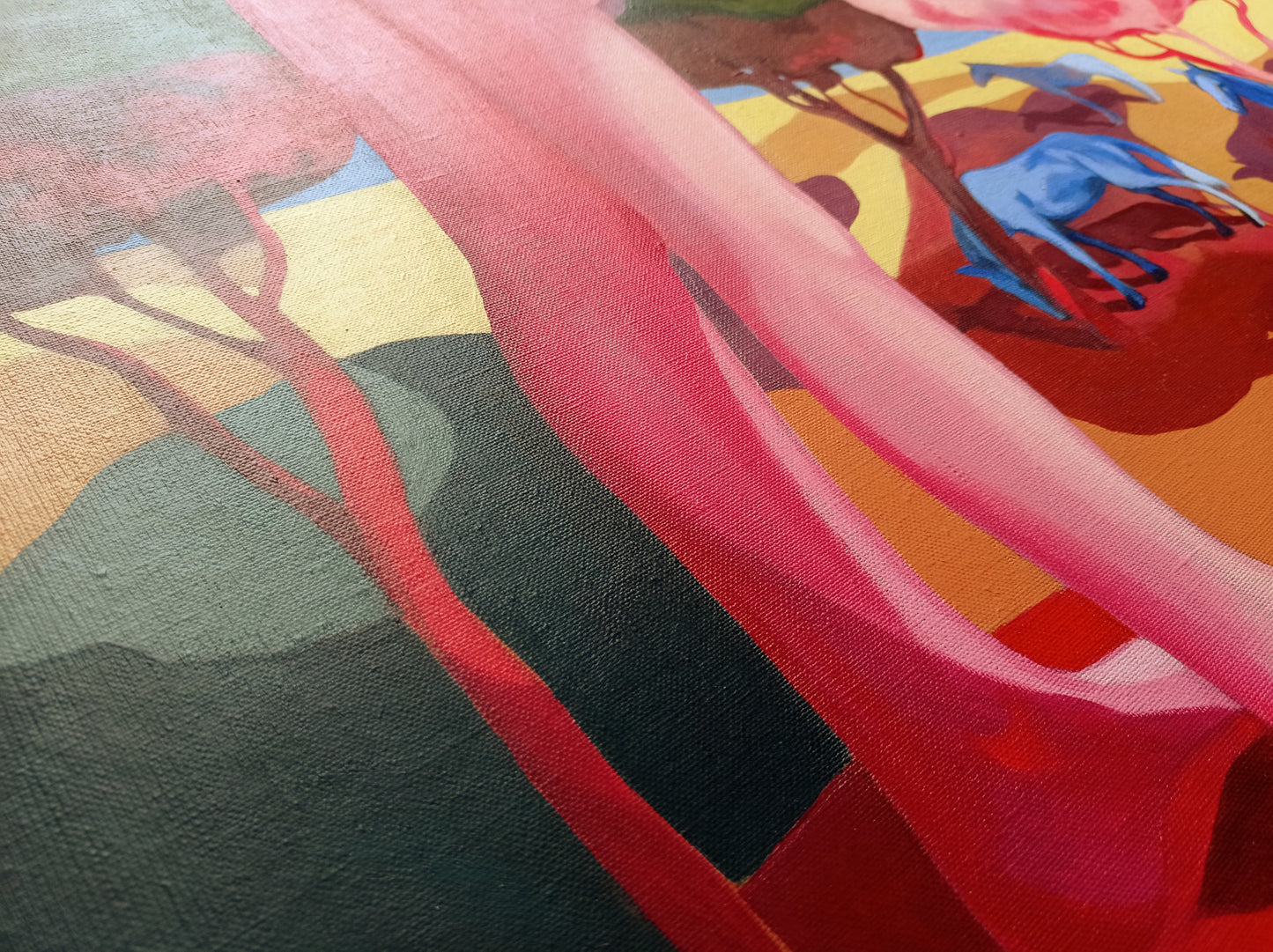 'Etwas In Mir Schaut Auf Das Meer Und Auf Alles Andere Auch' Original inkl. Rahmen