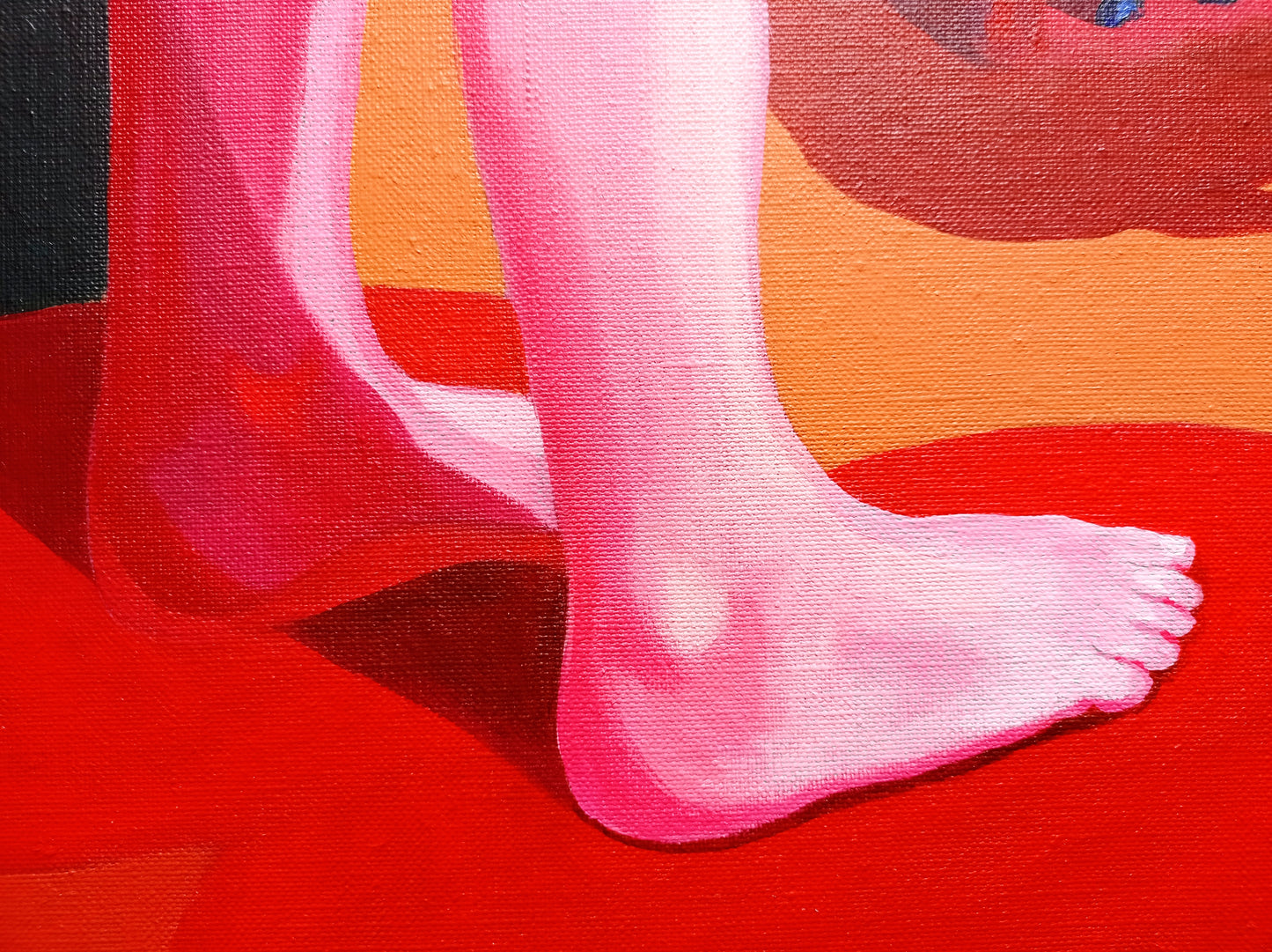 'Etwas In Mir Schaut Auf Das Meer Und Auf Alles Andere Auch' Original inkl. Rahmen