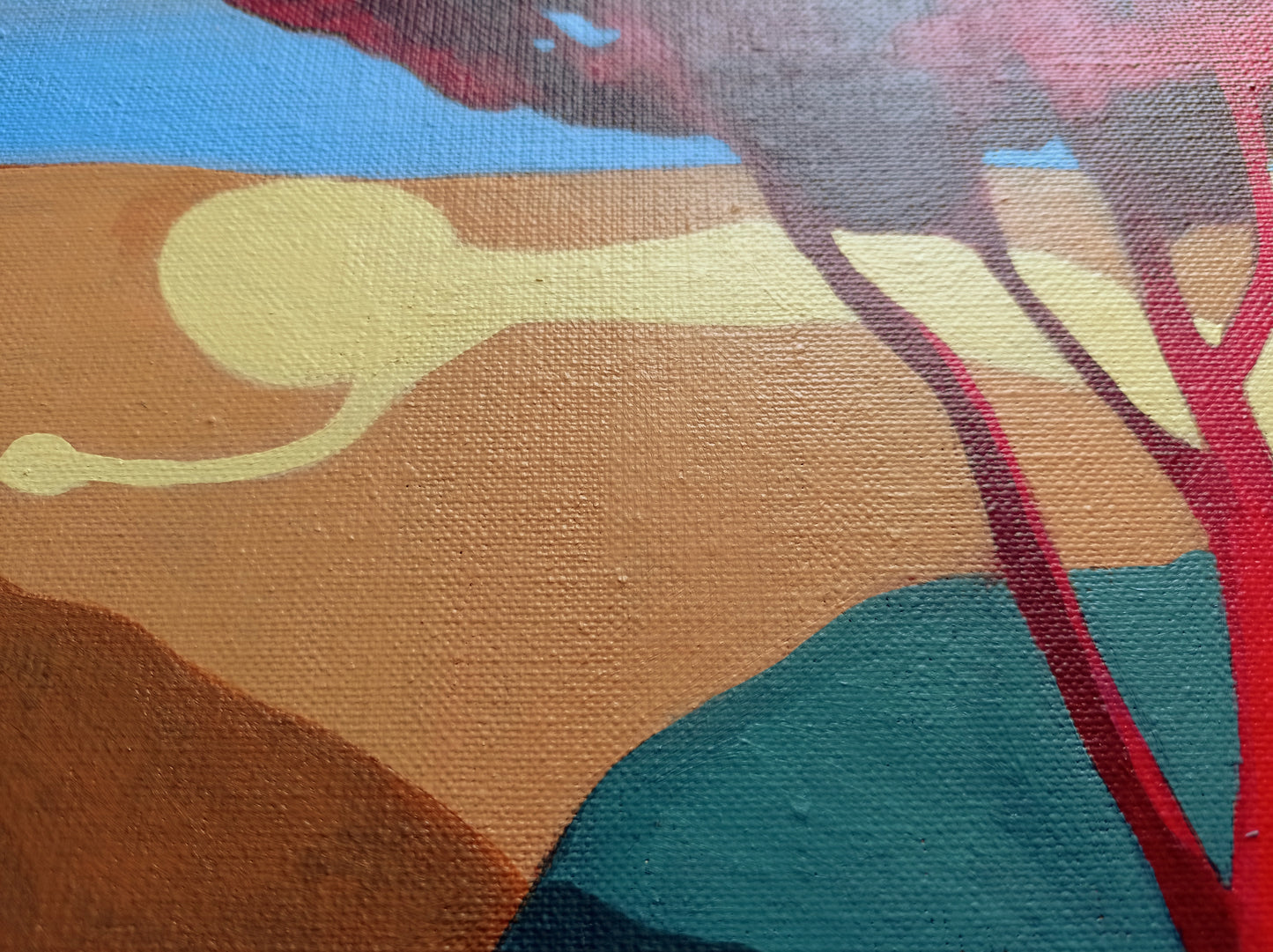 'Etwas In Mir Schaut Auf Das Meer Und Auf Alles Andere Auch' Original inkl. Rahmen