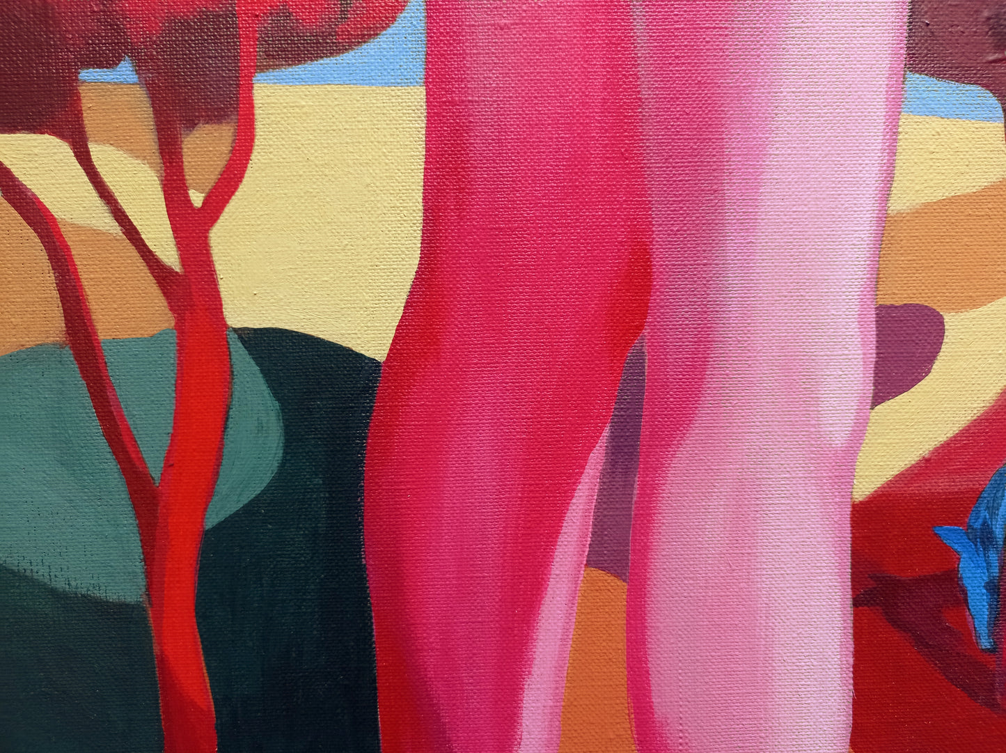 'Etwas In Mir Schaut Auf Das Meer Und Auf Alles Andere Auch' Original inkl. Rahmen