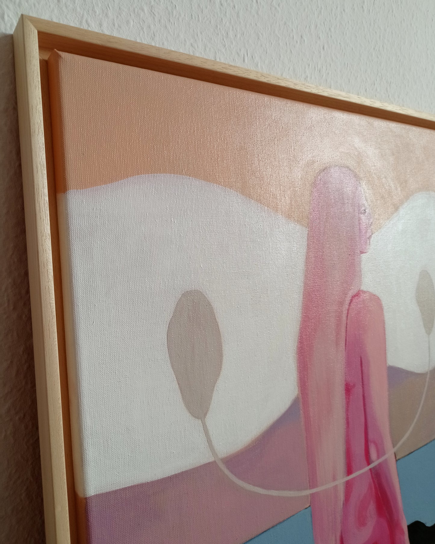 'Etwas In Mir Schaut Auf Das Meer Und Auf Alles Andere Auch' Original inkl. Rahmen