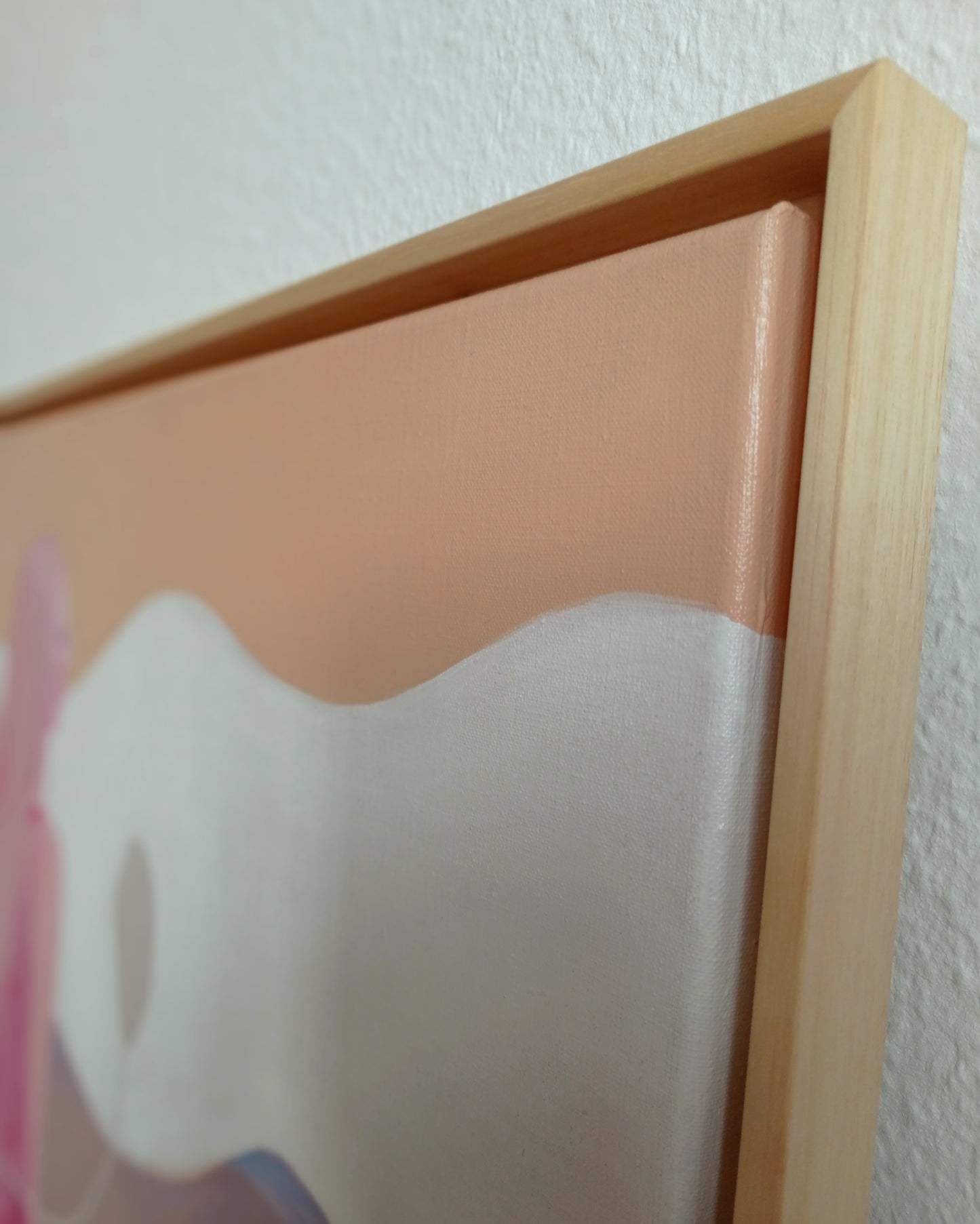 'Etwas In Mir Schaut Auf Das Meer Und Auf Alles Andere Auch' Original inkl. Rahmen