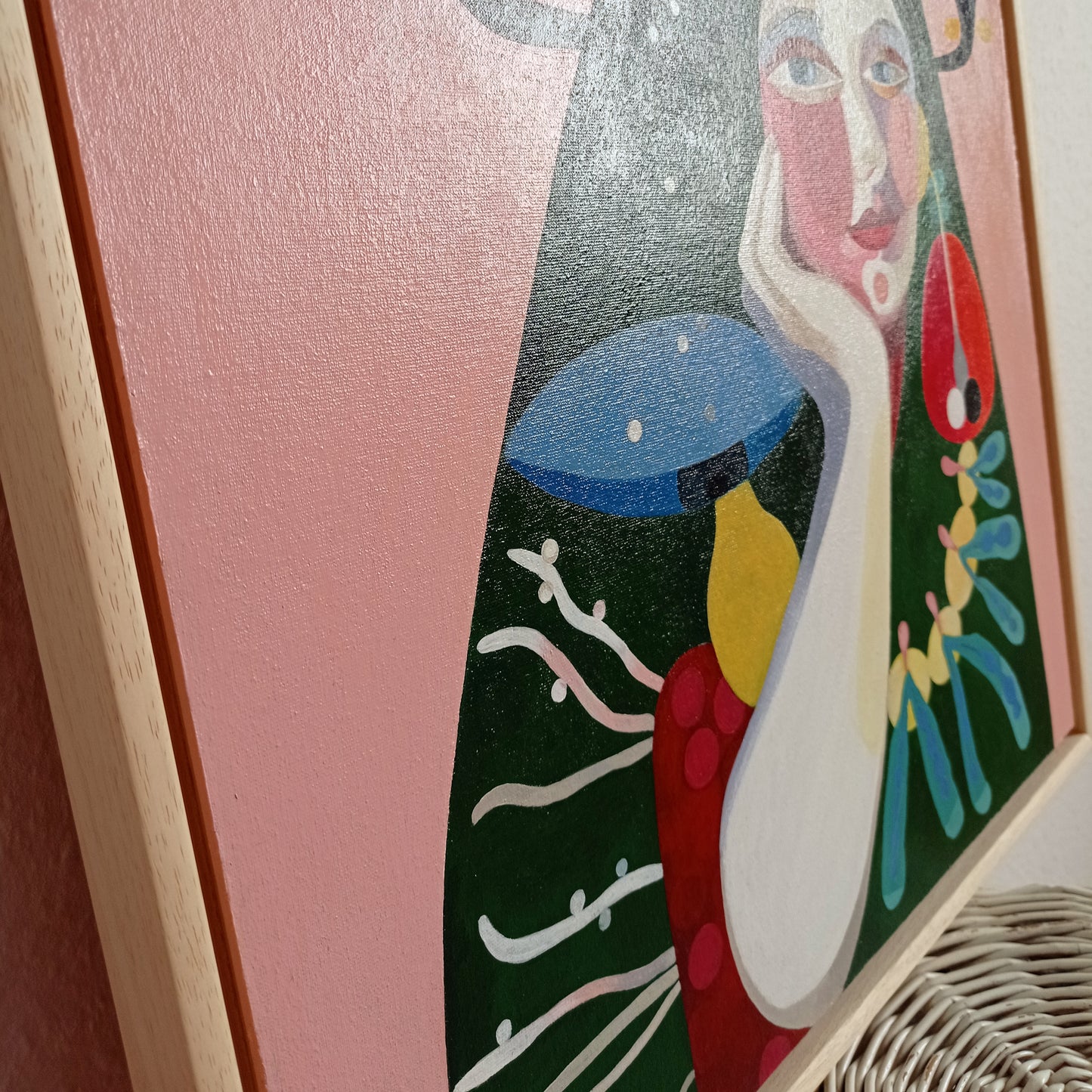 'Mein Garten' Original mit Rahmen