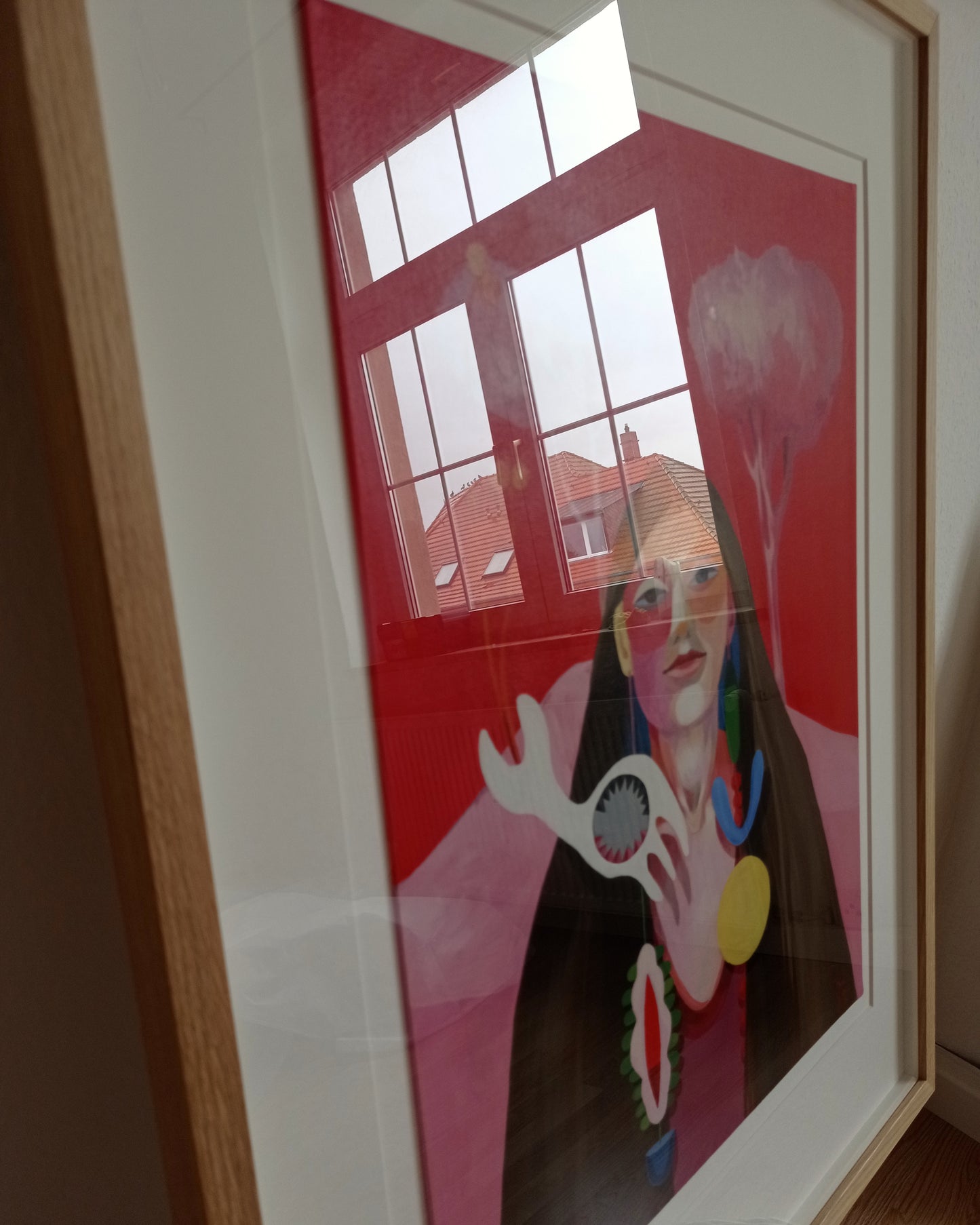 'Das Gefühl Unterstützt Zu Sein' Original inkl. Rahmung