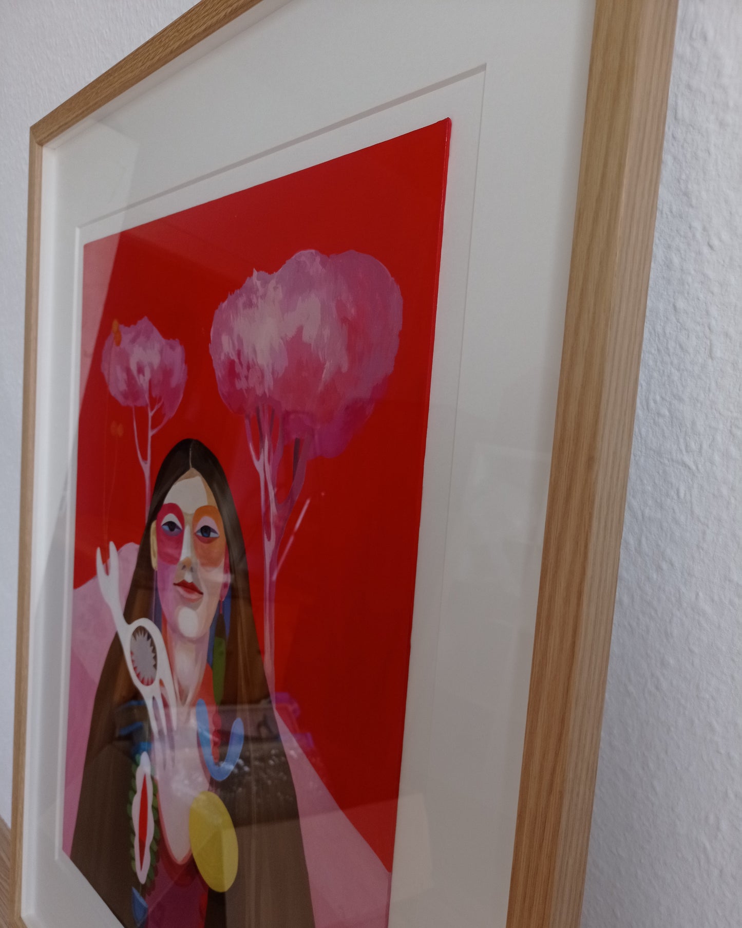 'Das Gefühl Unterstützt Zu Sein' Original inkl. Rahmung