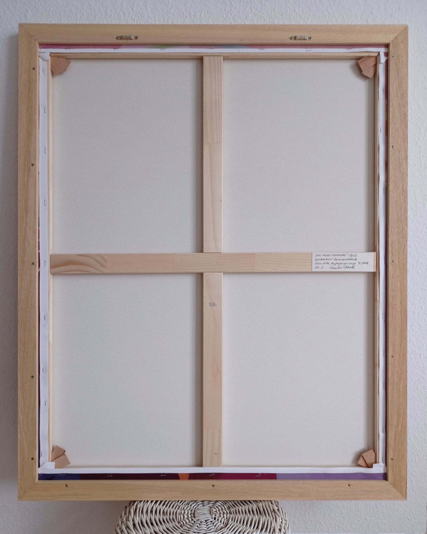 'Das Wort Surrender' limit. Leinwanddruck