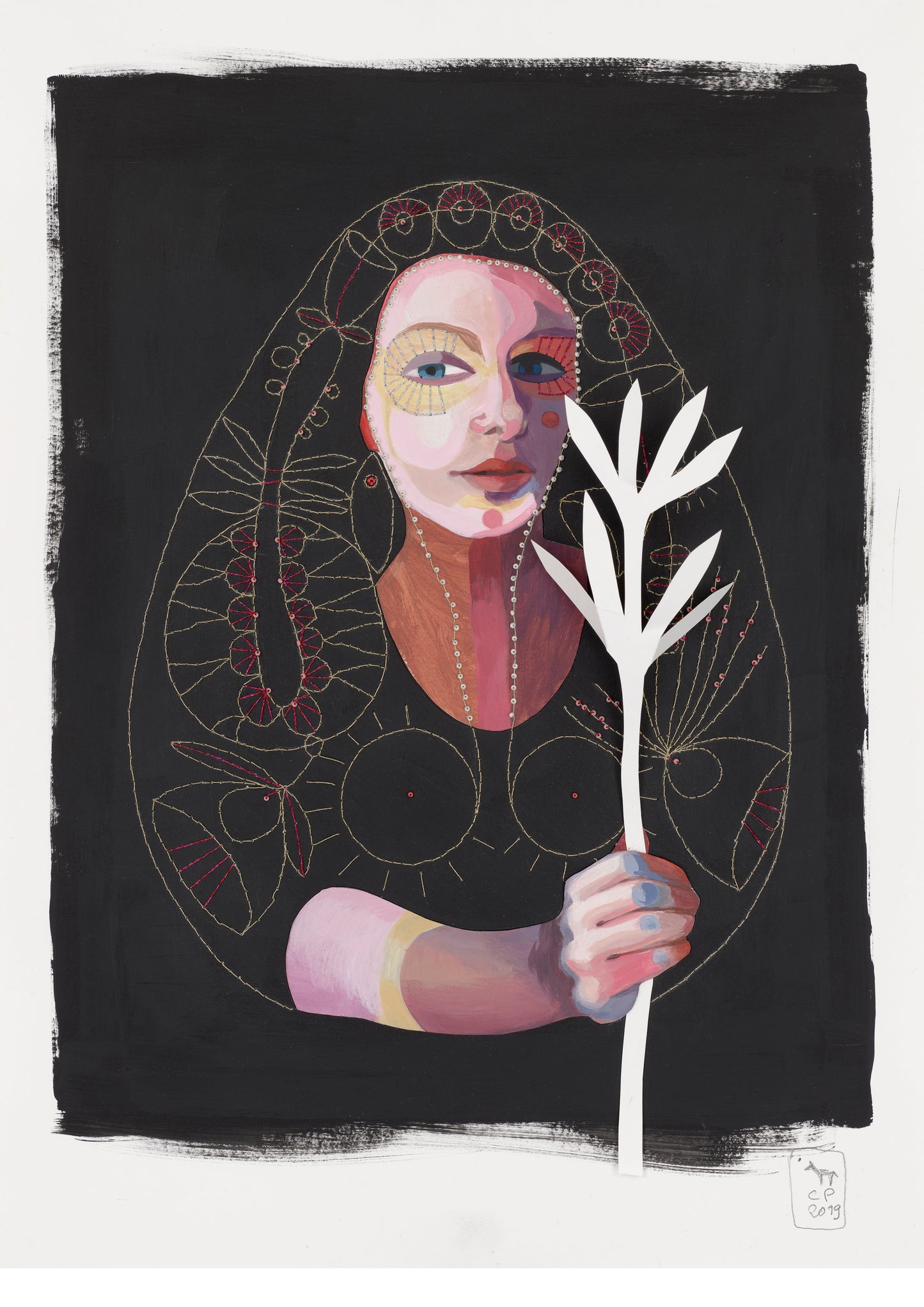 'Trust And Effort', Mixed Media auf Papier