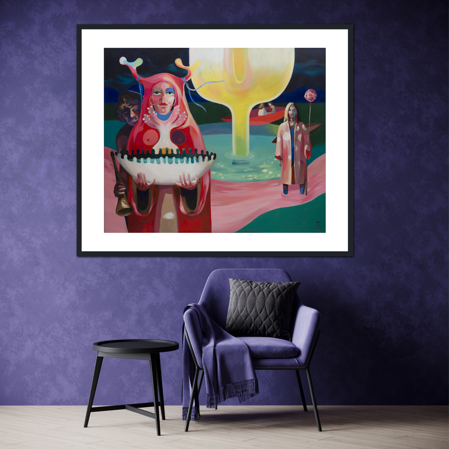 'Besucher' Fine-Art-Druck