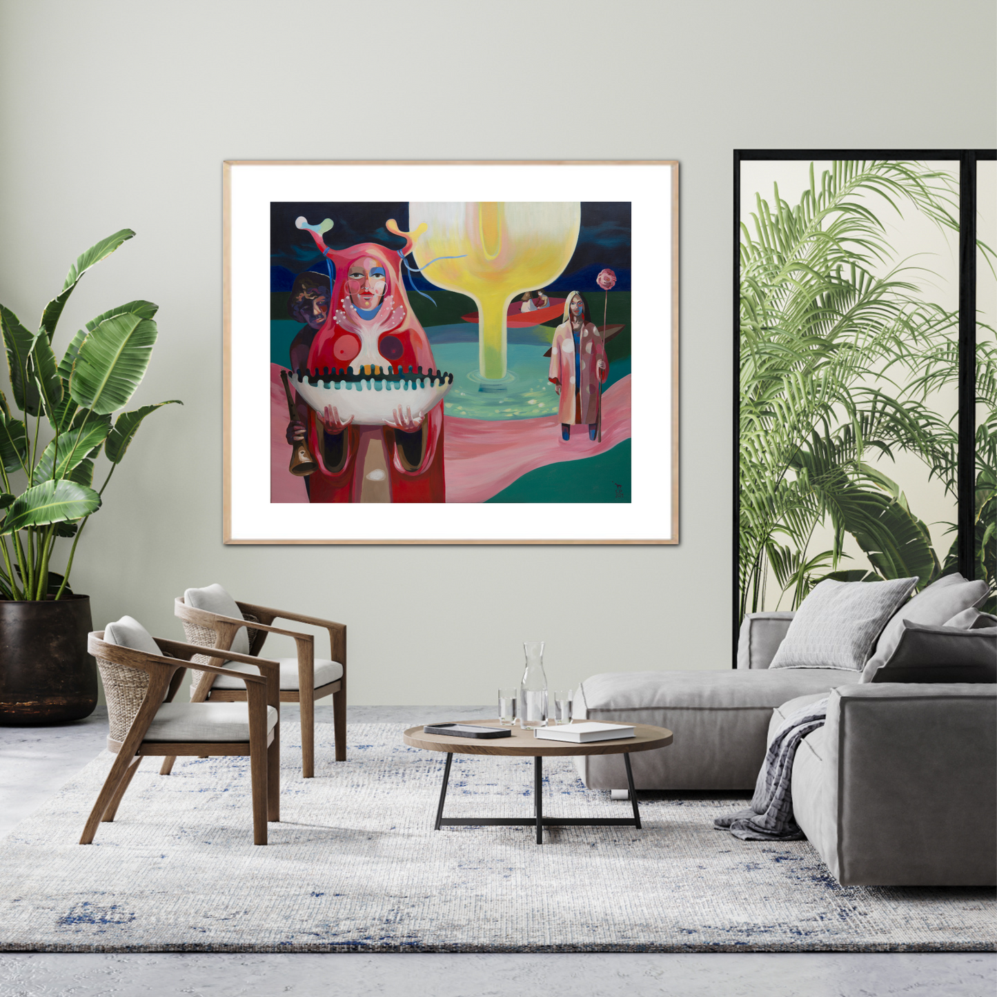 'Besucher' Fine-Art-Druck