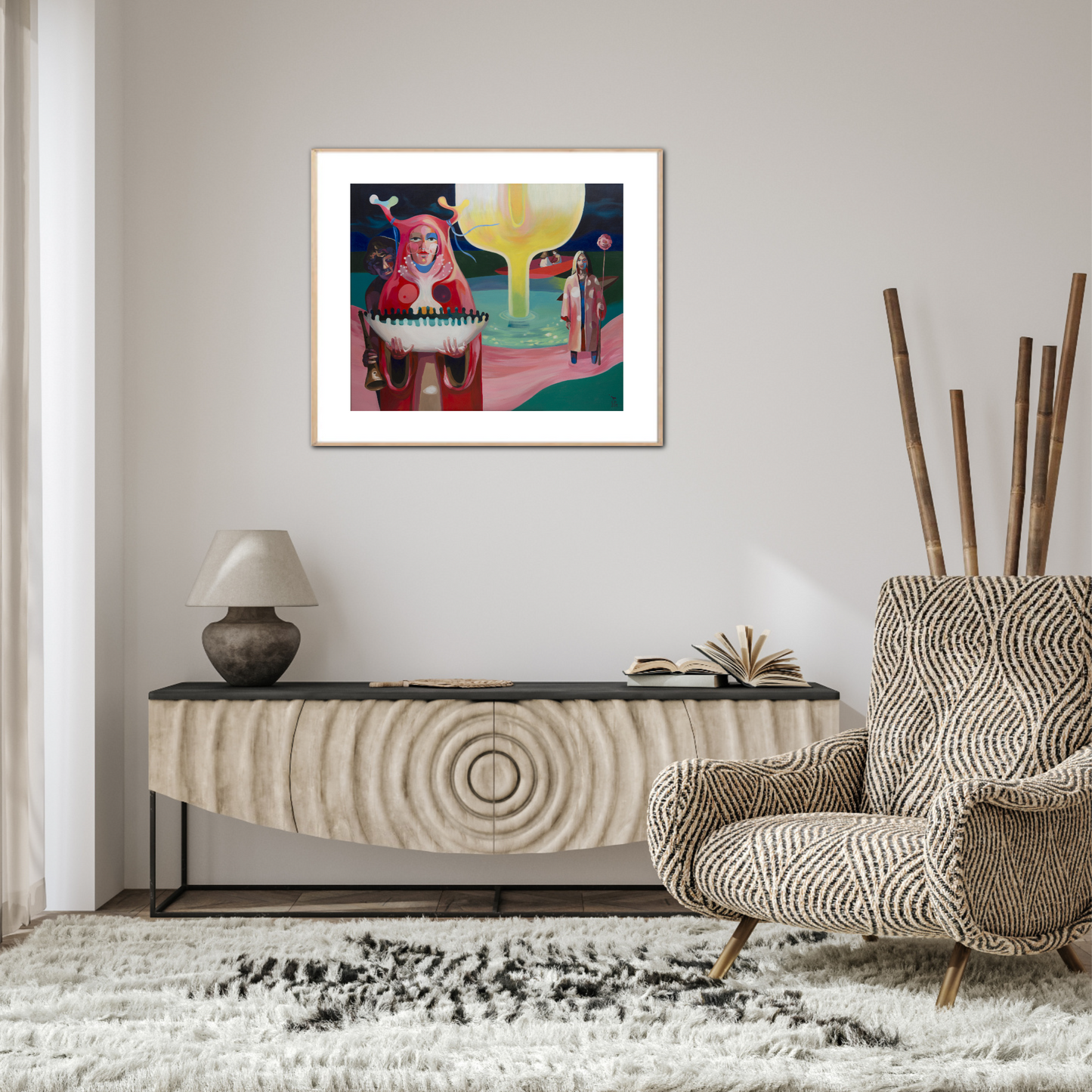 'Besucher' Fine-Art-Druck