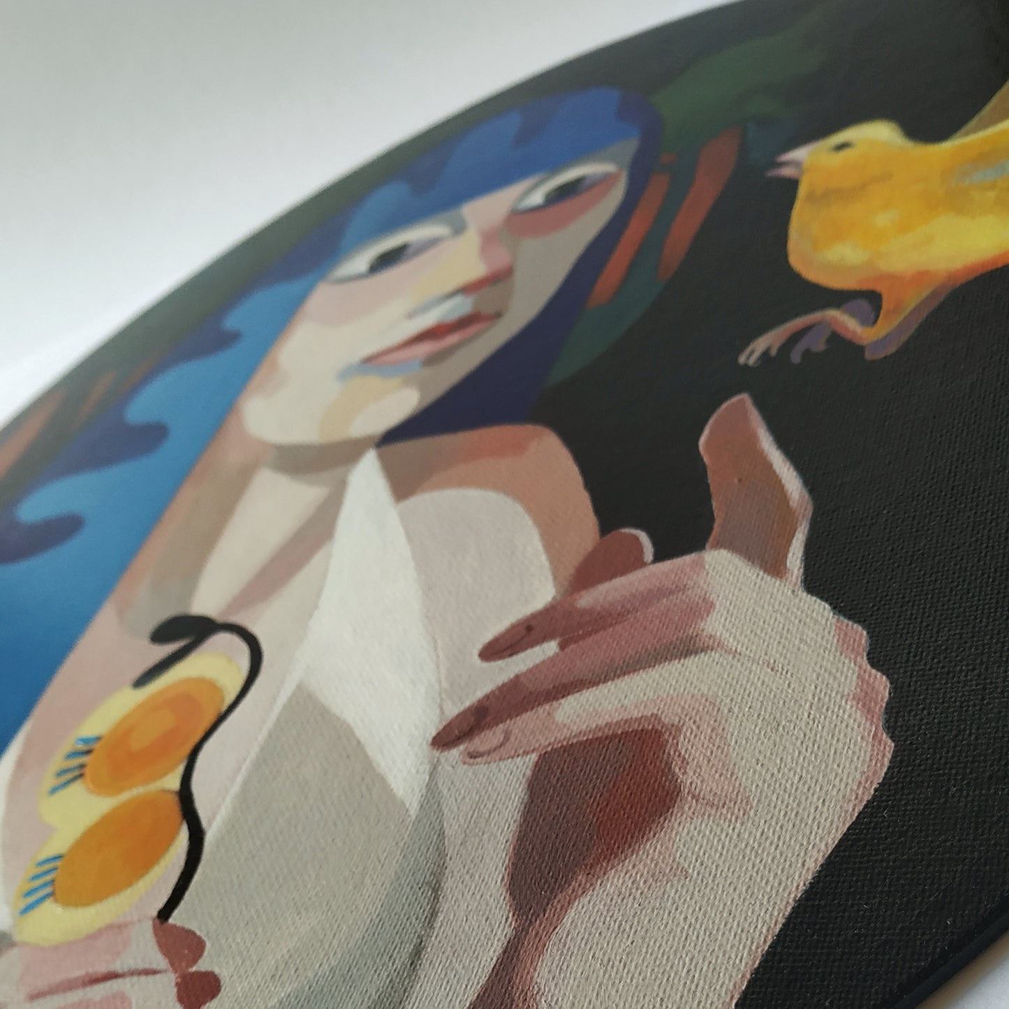 'Neuer Frieden' Original inkl. Rahmen