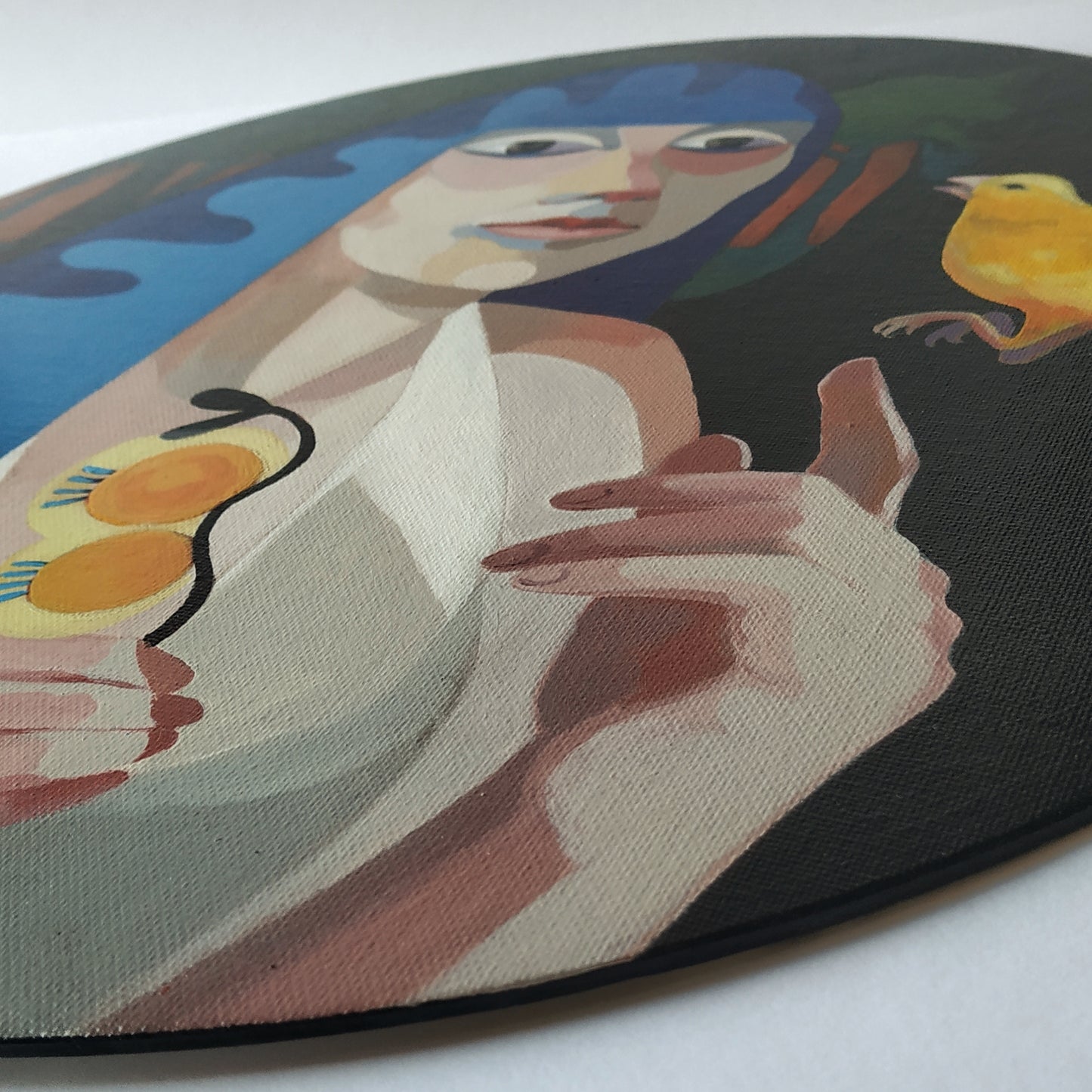 'Neuer Frieden' Original inkl. Rahmen