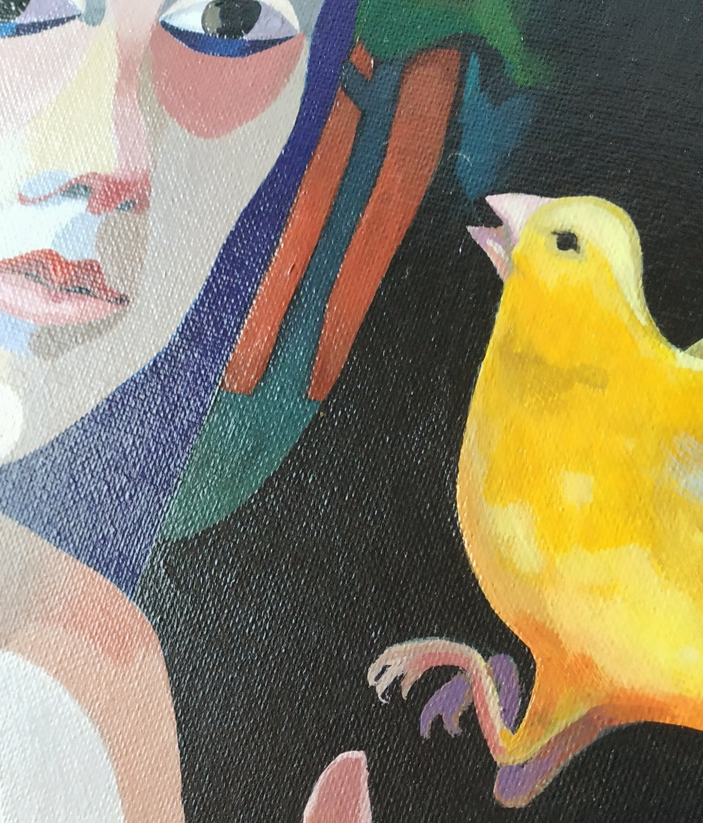 'Neuer Frieden' Original inkl. Rahmen