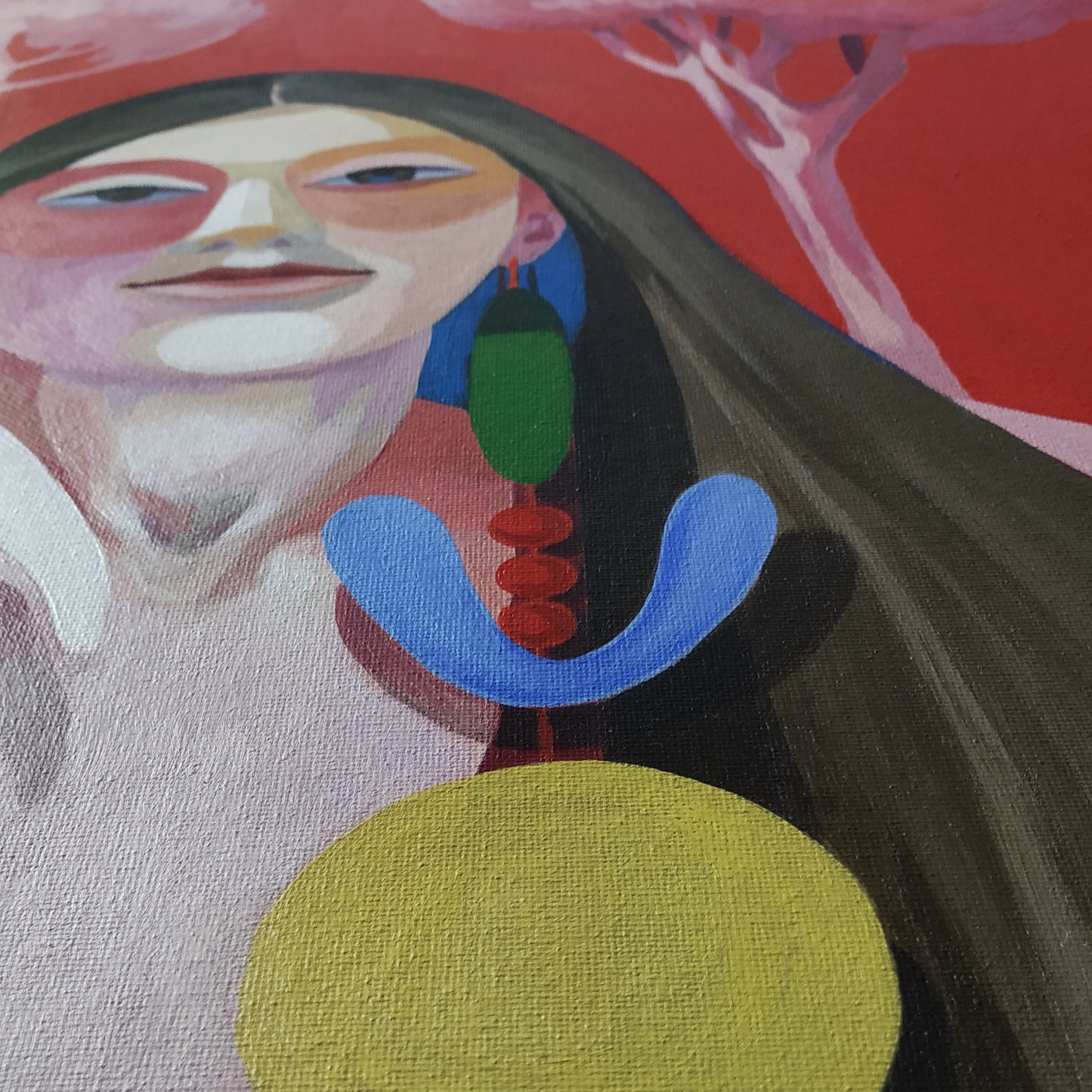 'Das Gefühl Unterstützt Zu Sein' Original inkl. Rahmung