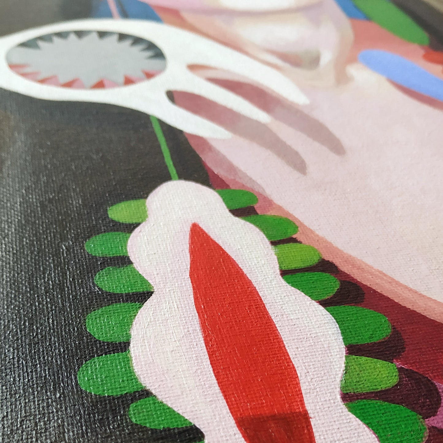 'Das Gefühl Unterstützt Zu Sein' Original inkl. Rahmung