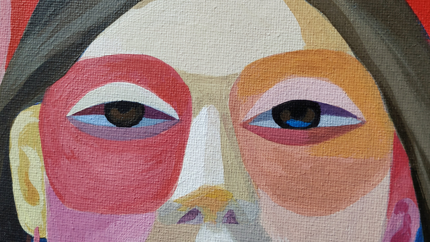 'Das Gefühl Unterstützt Zu Sein' Original inkl. Rahmung