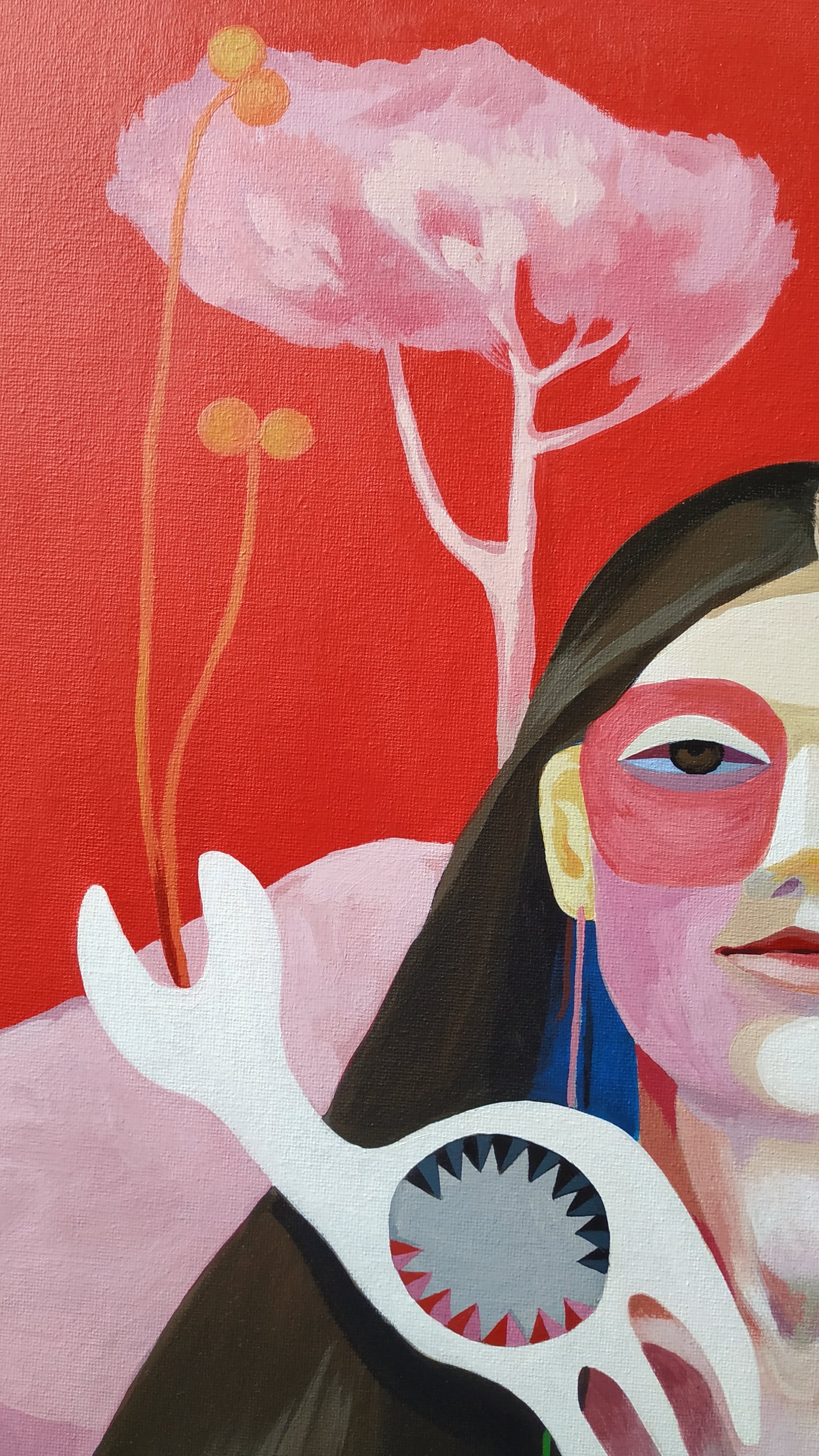 'Das Gefühl Unterstützt Zu Sein' Original inkl. Rahmung