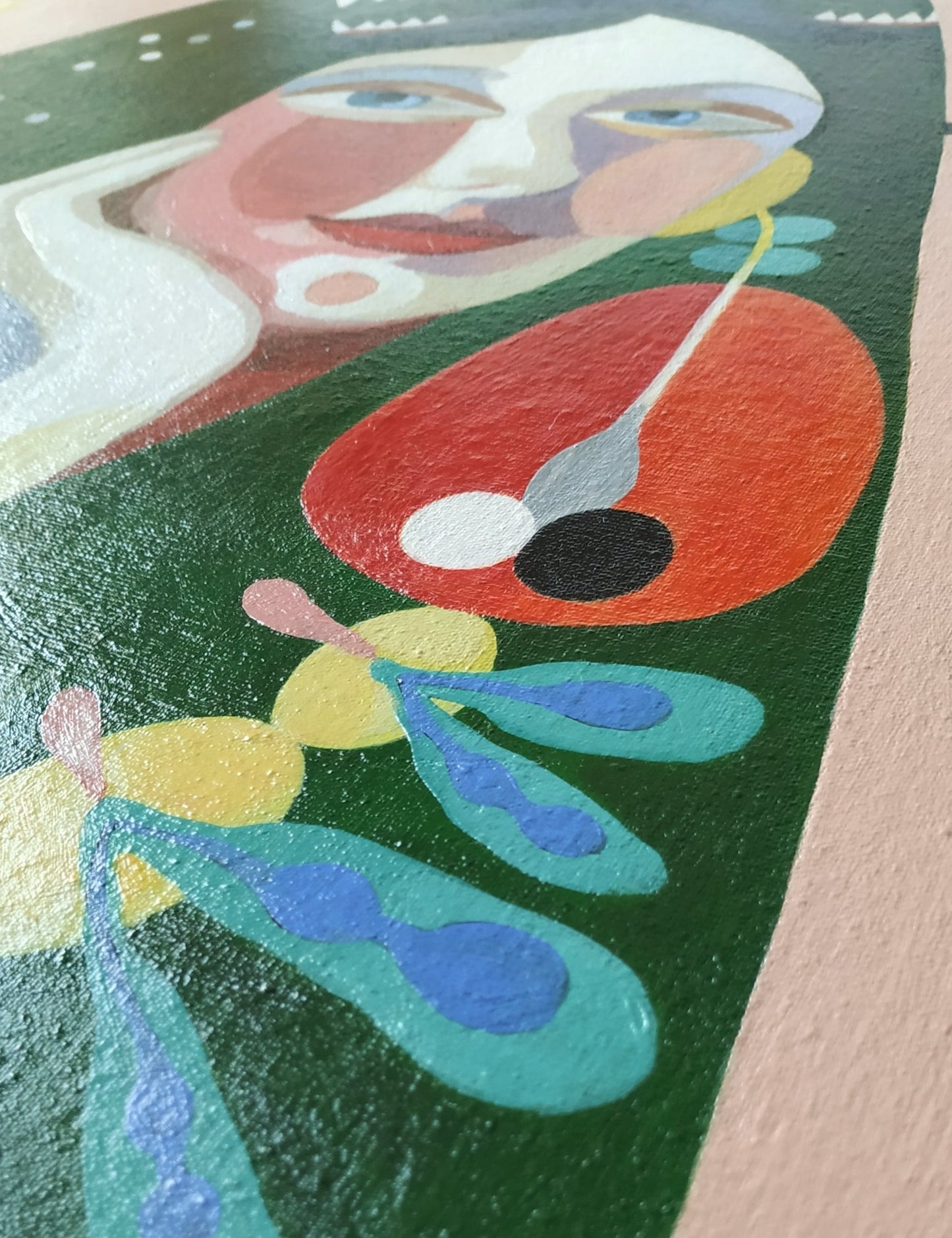 'Mein Garten' Original mit Rahmen