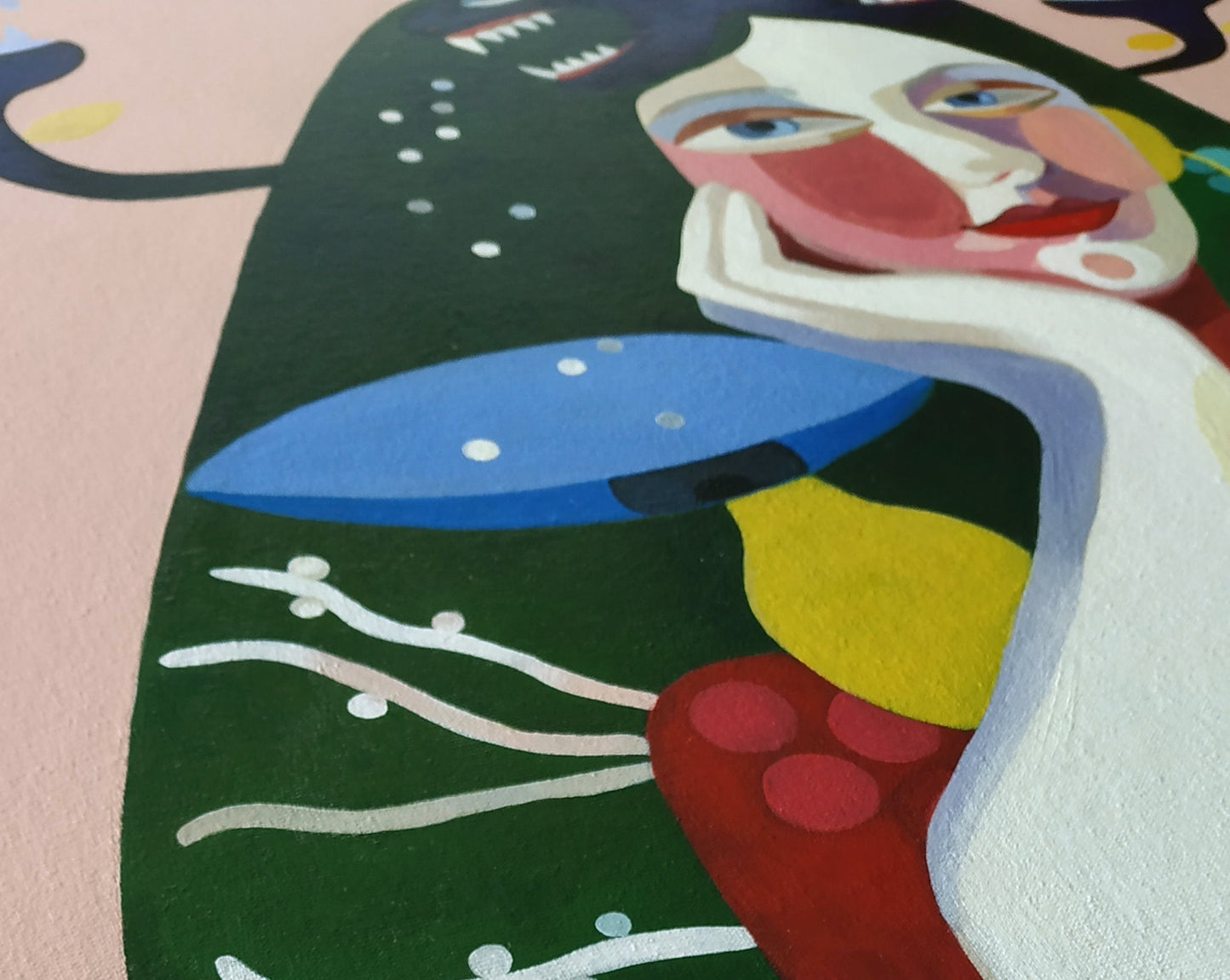 'Mein Garten' Original mit Rahmen