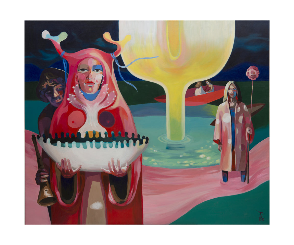 'Besucher' Fine-Art-Druck