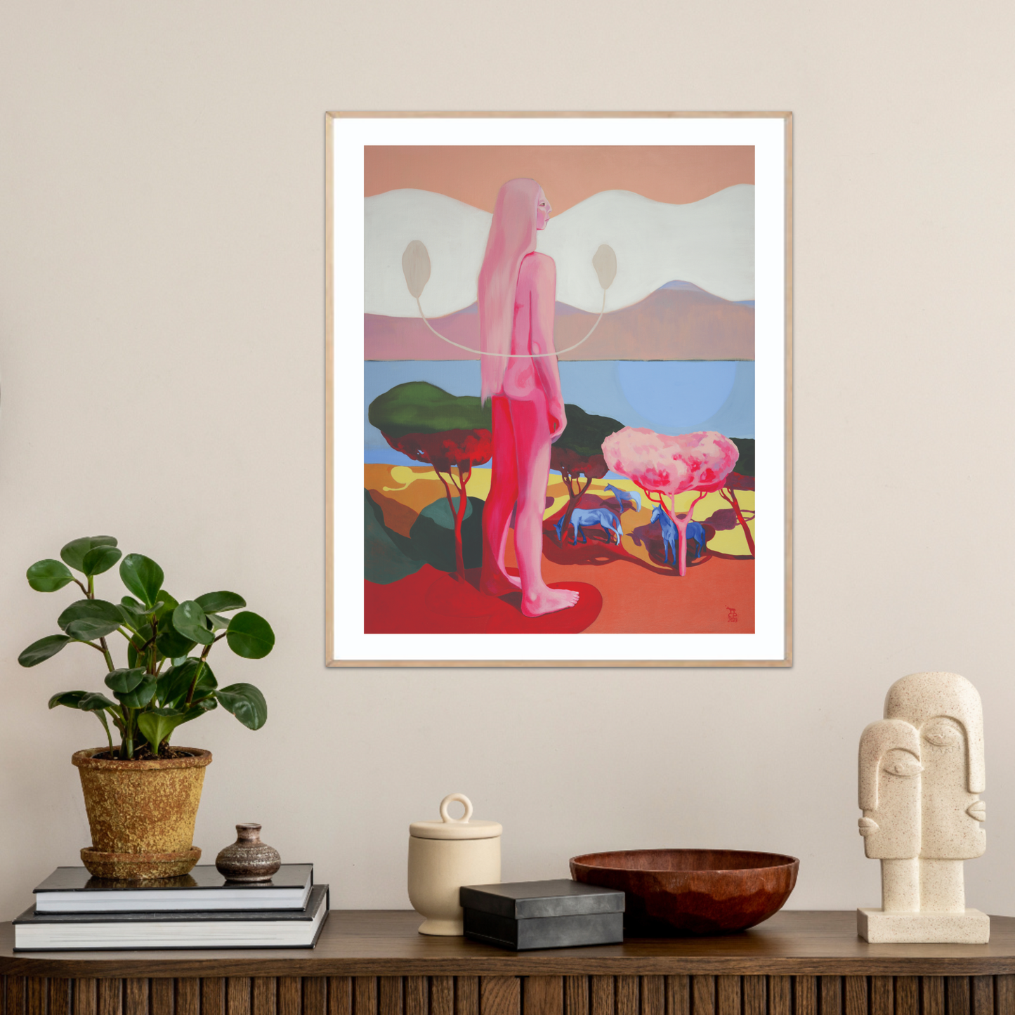 'Something Inside Me Looks At The Sea And At Everything Else Too' Fine Art Print