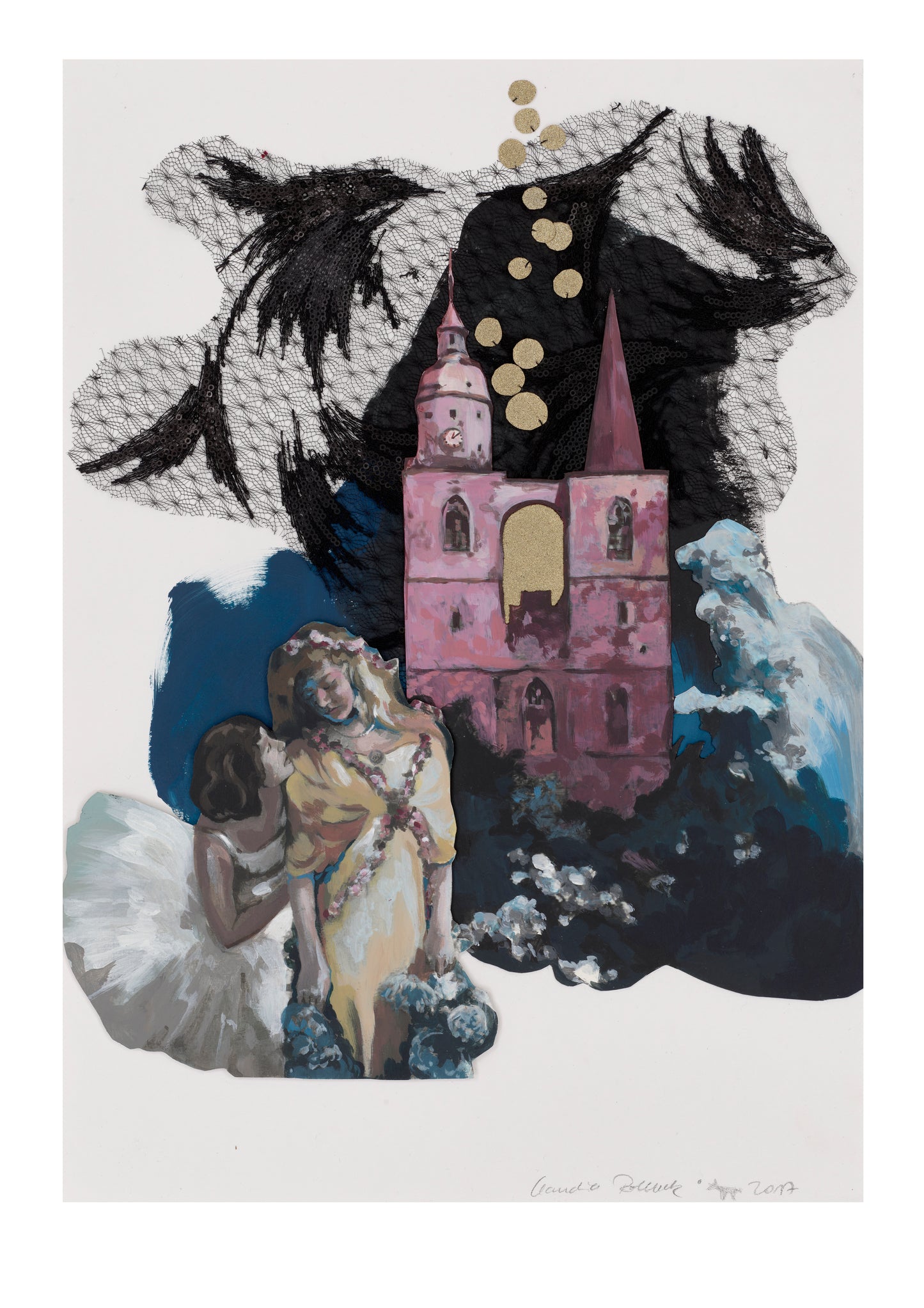 'Ein Traum, Den Ich Hatte', Mixed Media auf Papier