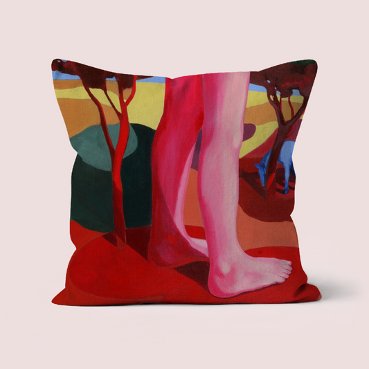 'Erde' - Großes Kissen mit Kunstdruck