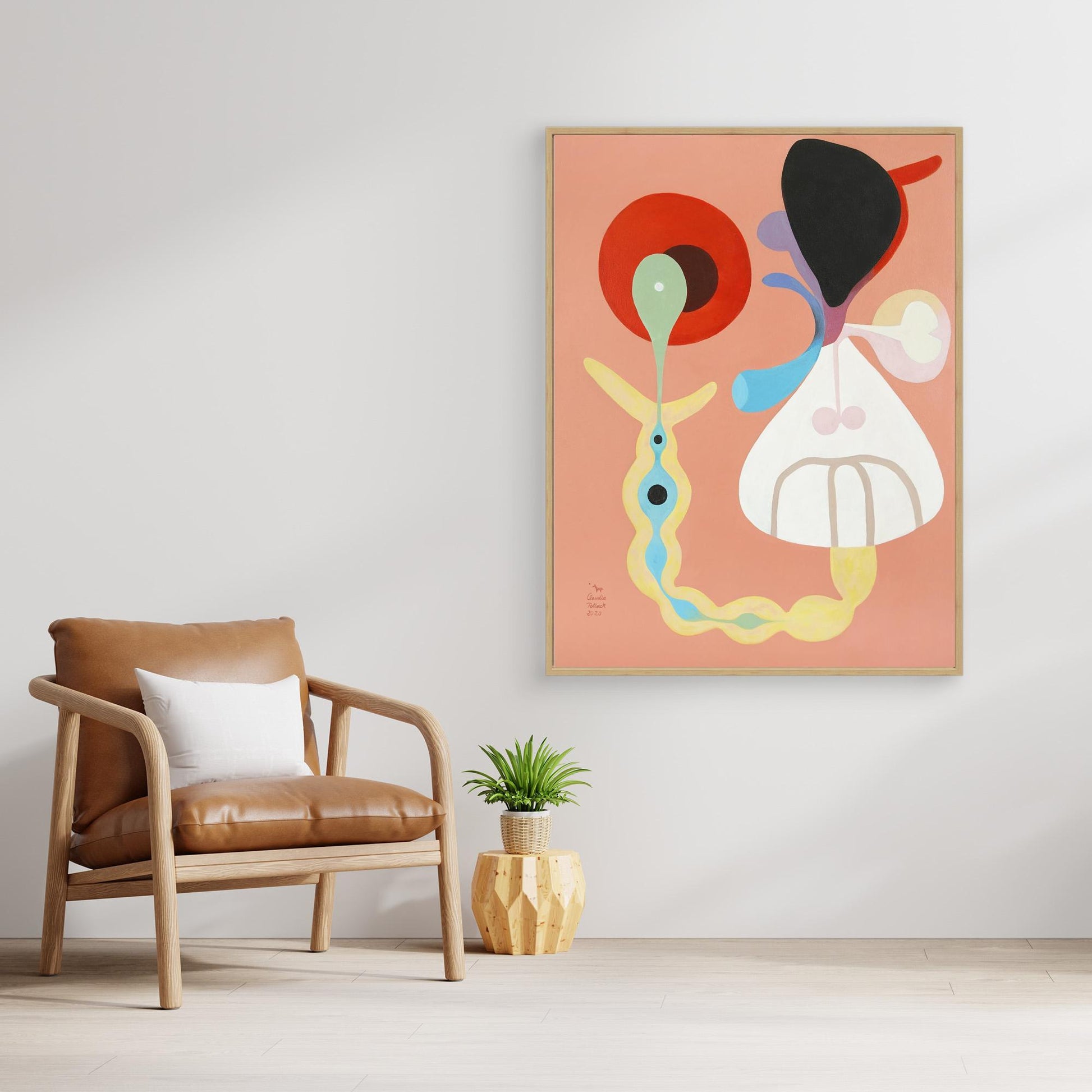 'Geburt' gerahmter Leinwanddruck