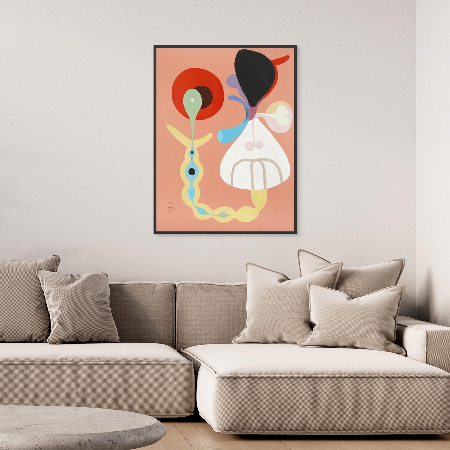 'Geburt' gerahmter Leinwanddruck