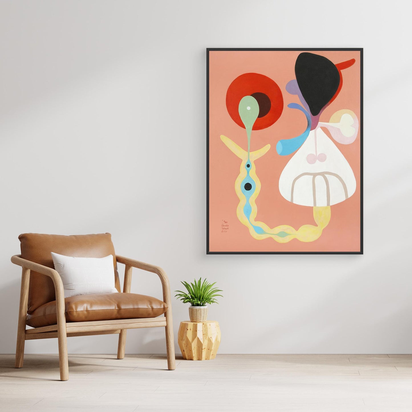 'Geburt' gerahmter Leinwanddruck