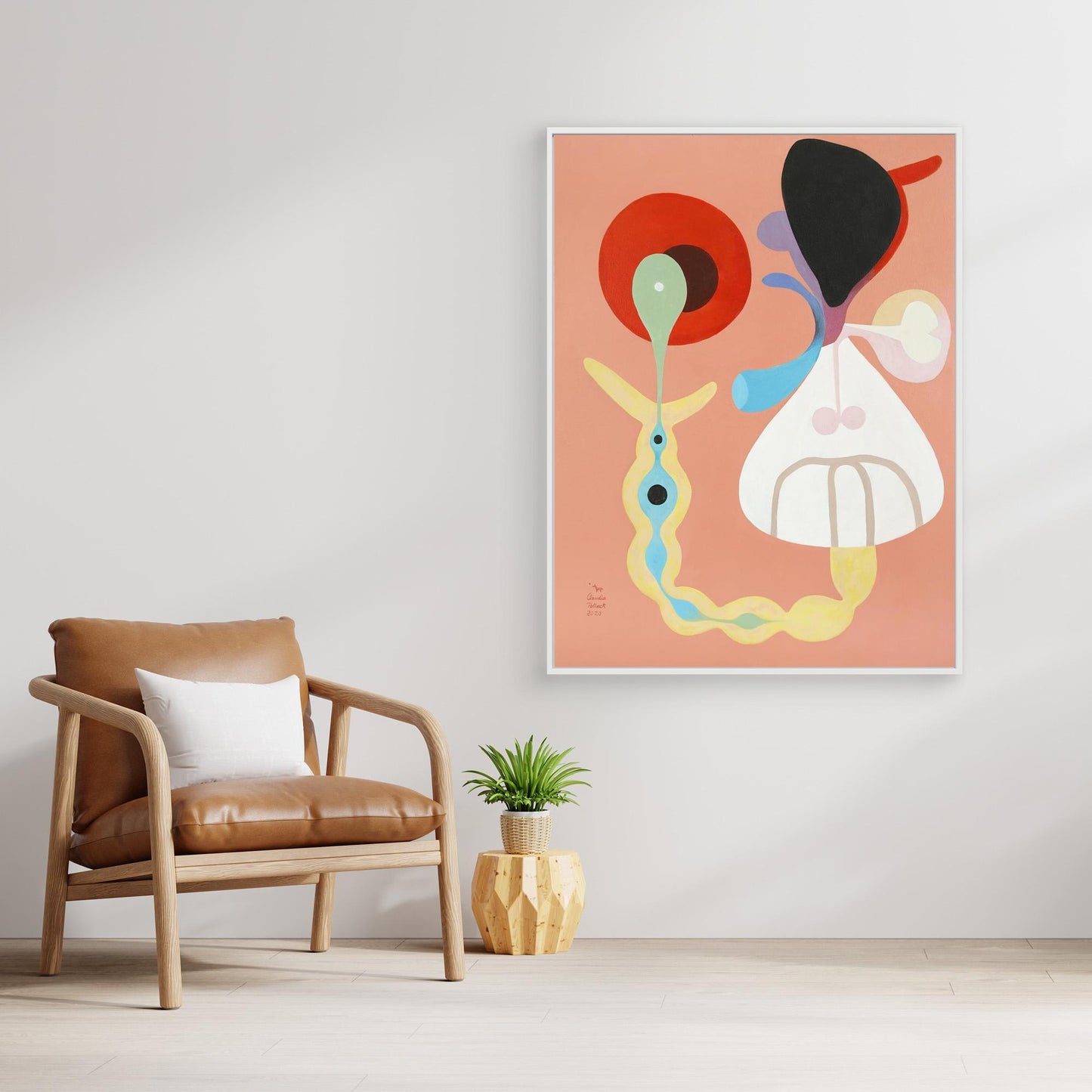 'Geburt' gerahmter Leinwanddruck