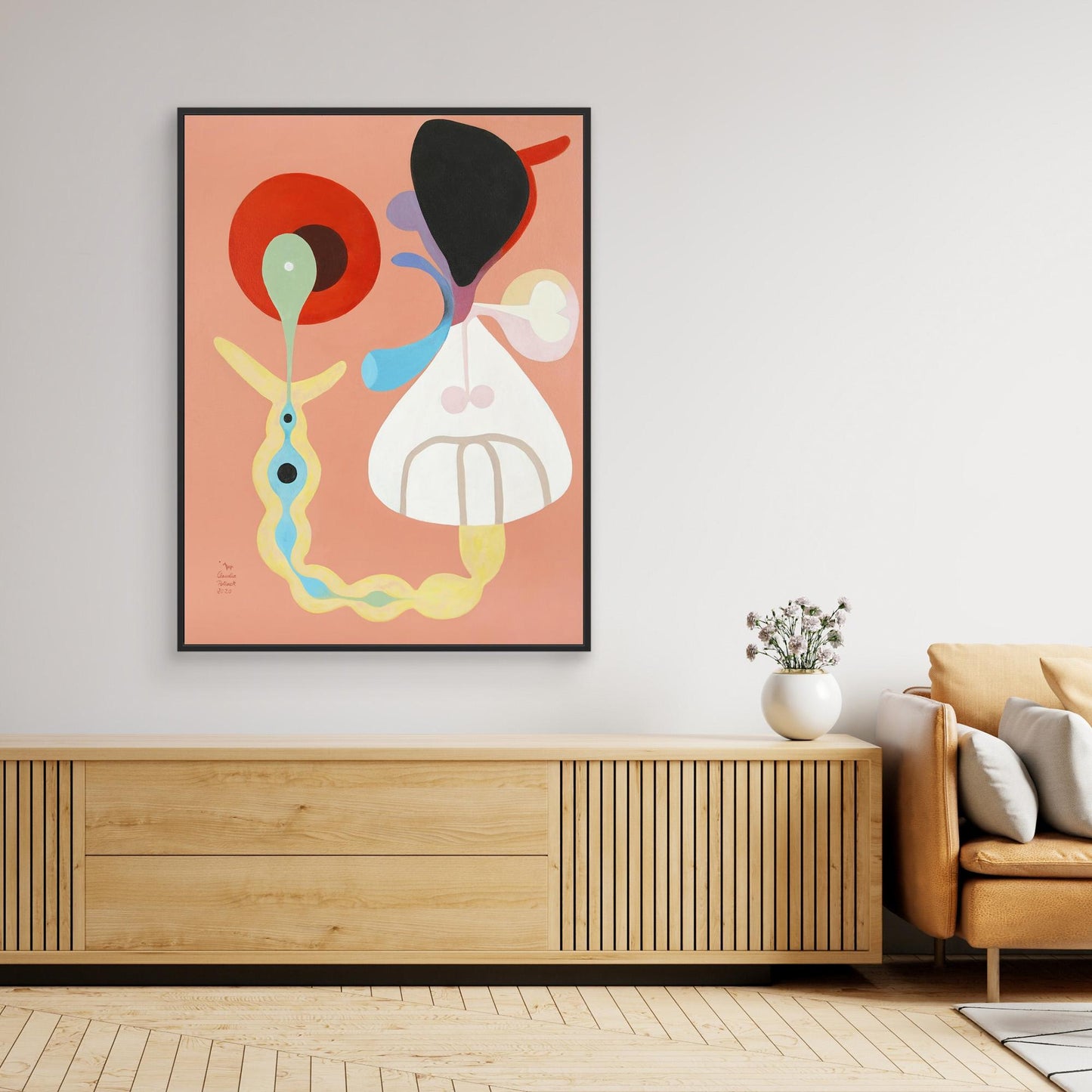 'Geburt' gerahmter Leinwanddruck