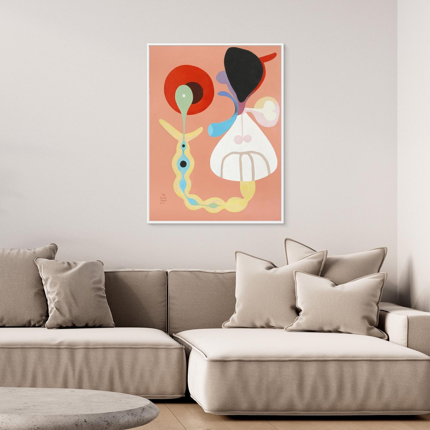 'Geburt' gerahmter Leinwanddruck