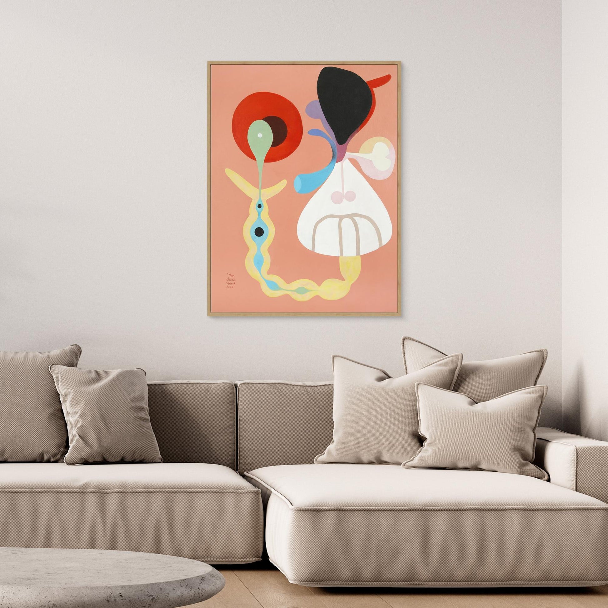 'Geburt' gerahmter Leinwanddruck